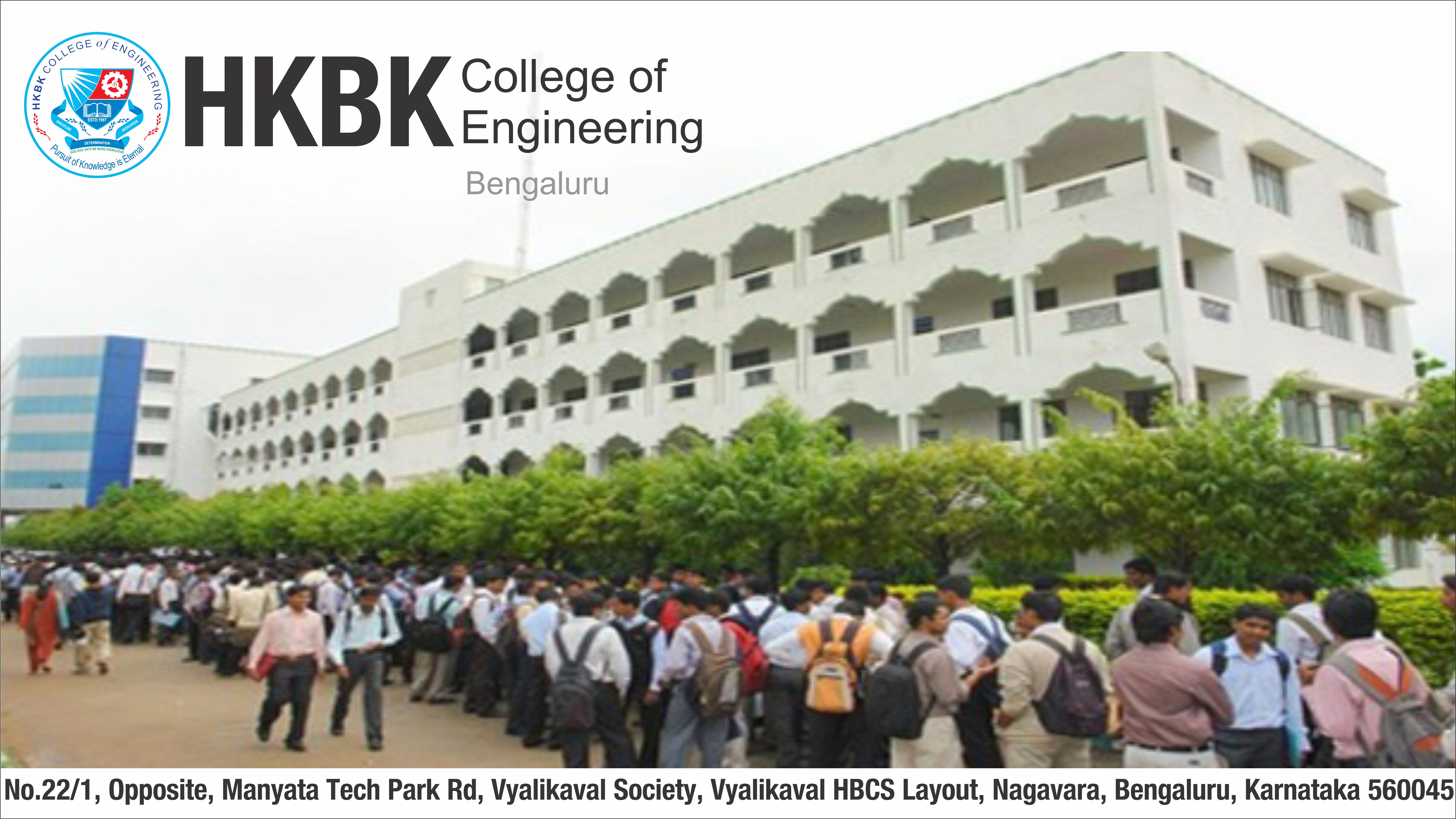 out side view of HKBK College of Engineering