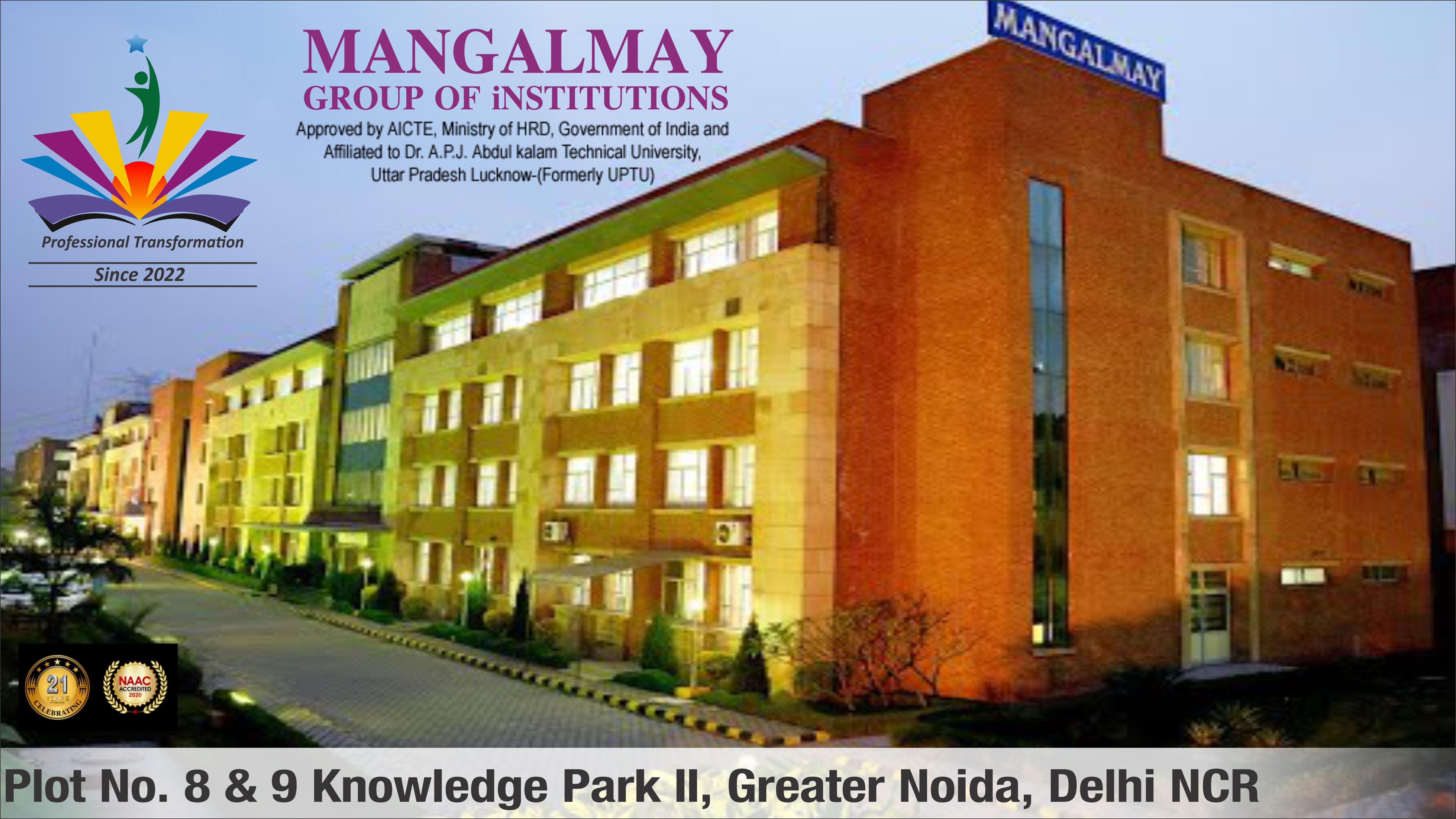 out side view of Mangalmay Group Of Institutions