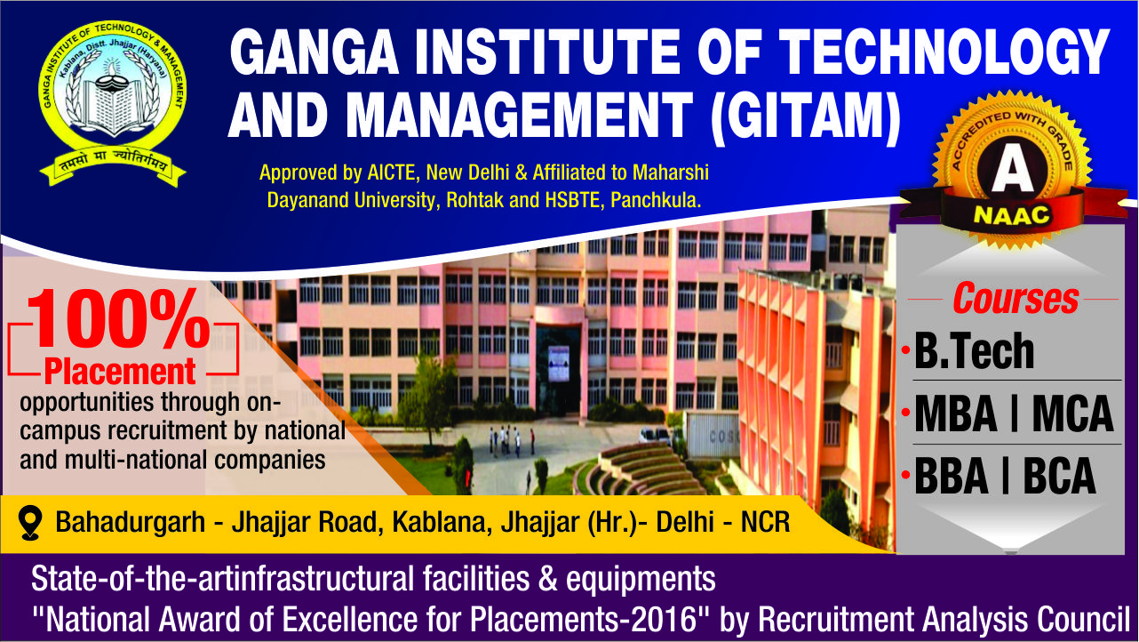 out side view of Ganga Institute of Technology & Management (GITAM)