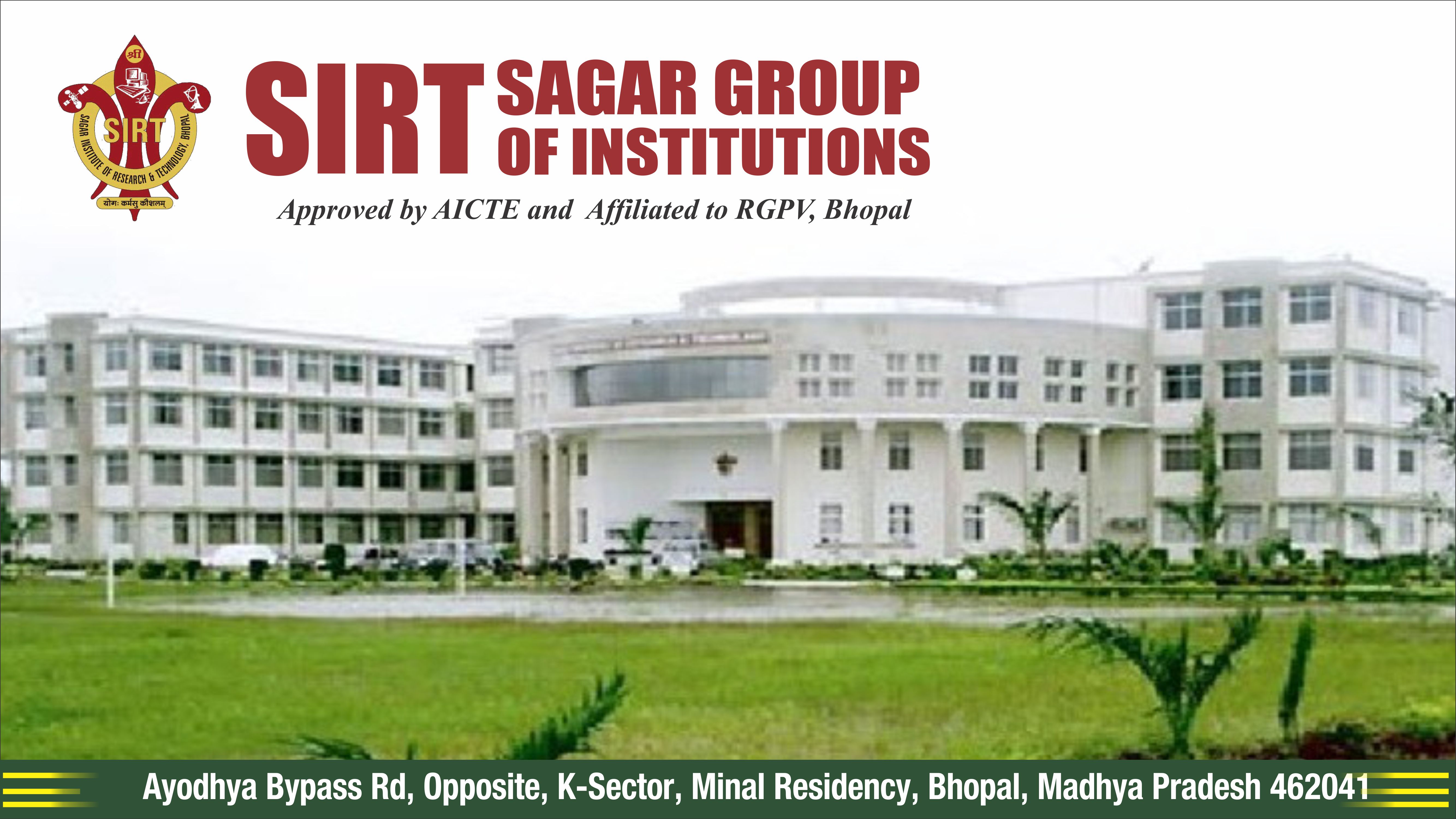 out side view of Sagar Institute of Research & Technology, Bhopal