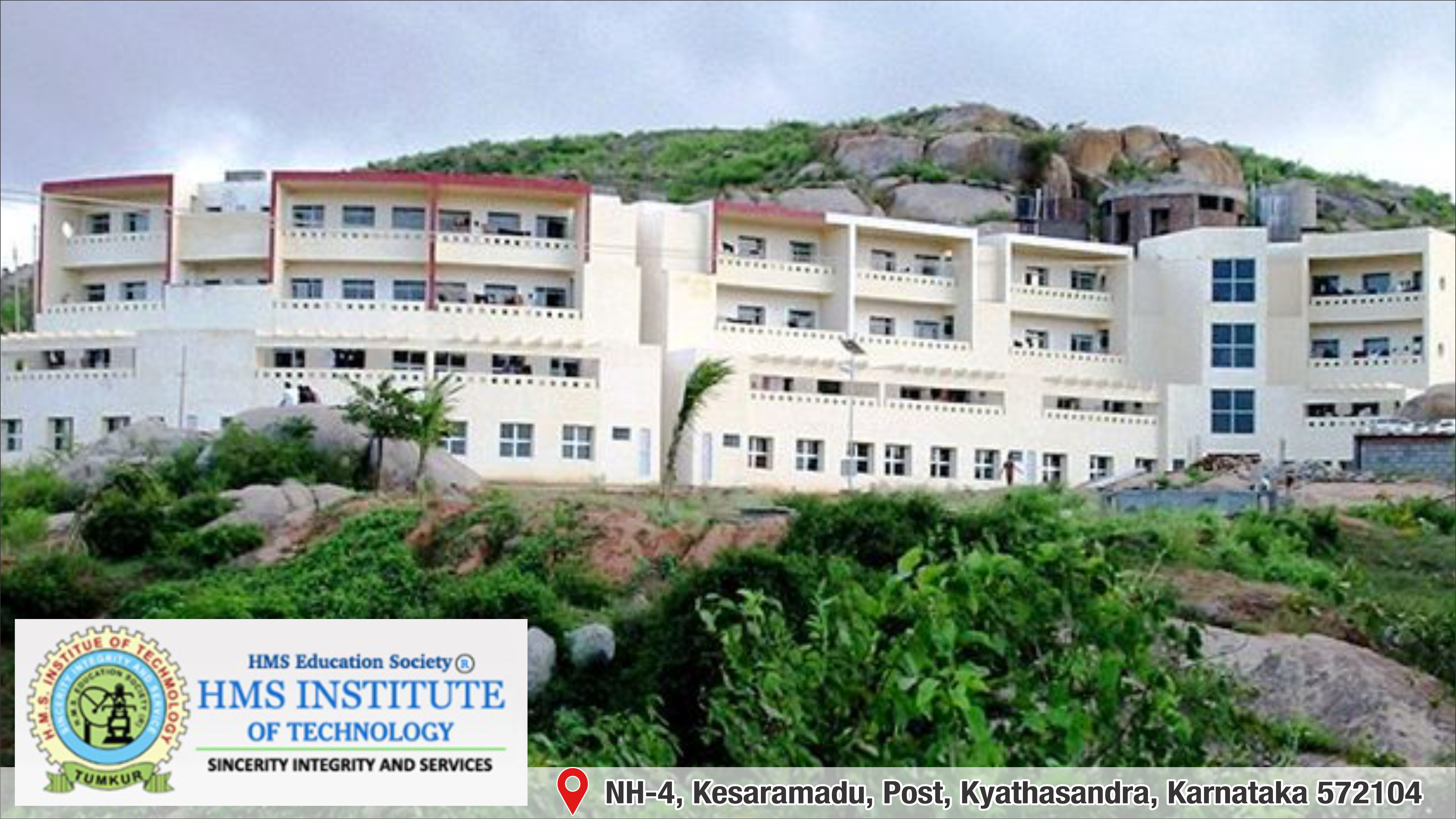 out side view of HMS INSTITUTE OF TECHNOLOGY (HMSIT)