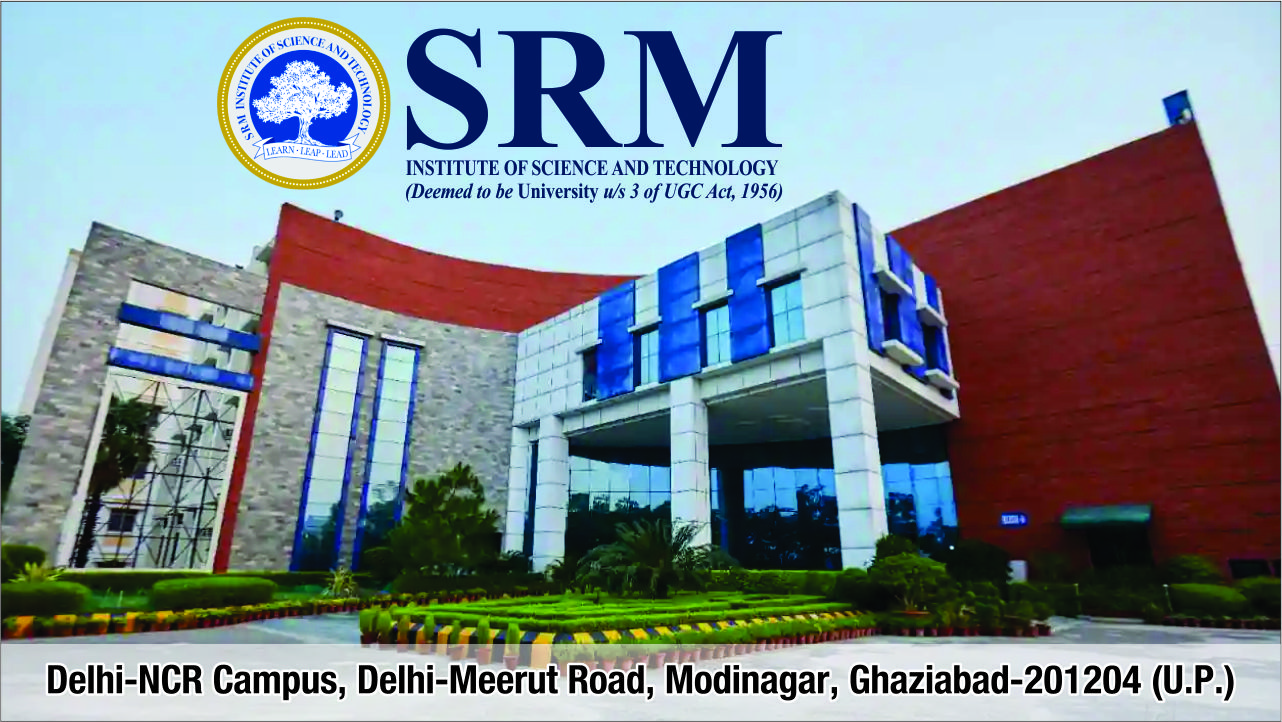 out side view of SRM institute of science and Technology Ghaziabad